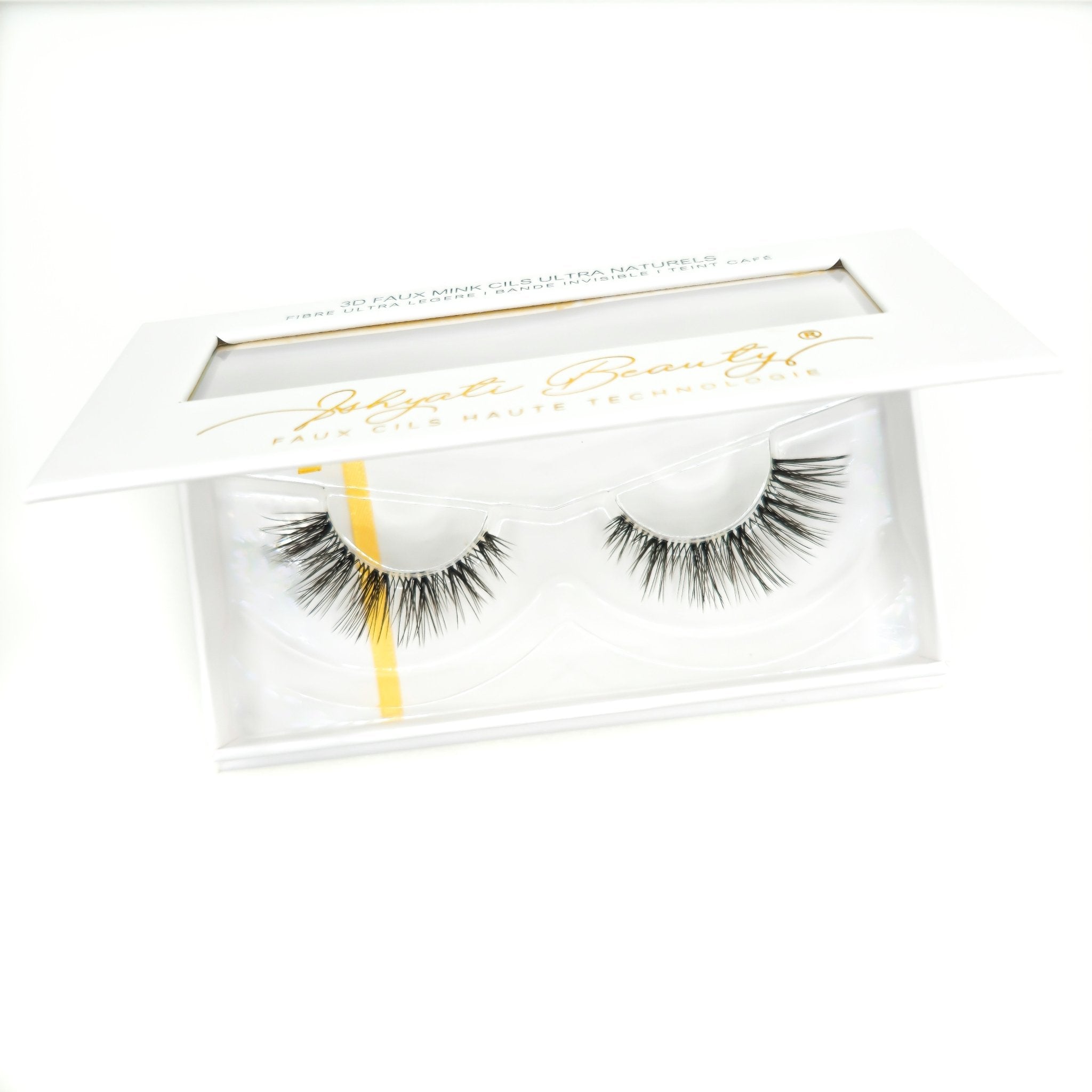 Faux Cils Bande Invisible CARESSE Teint Café - Effet Oeil de Chat - Ishyati Beauty