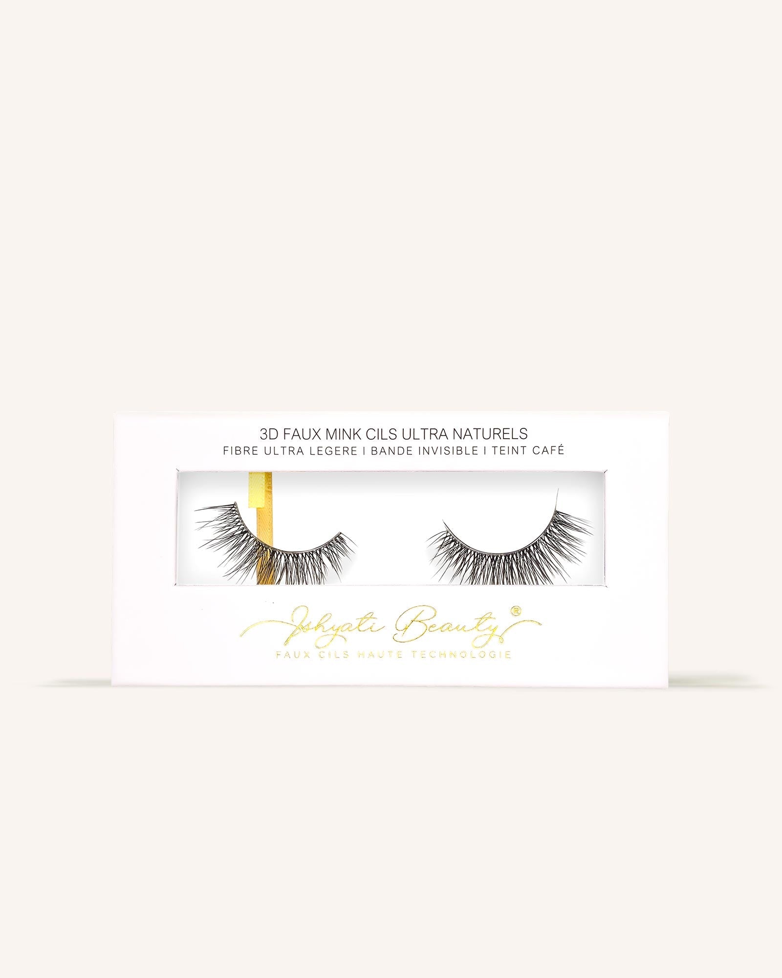 Faux Cils Bande Invisible FLEUR Teint Café - Effet Oeil de Chat - Ishyati Beauty