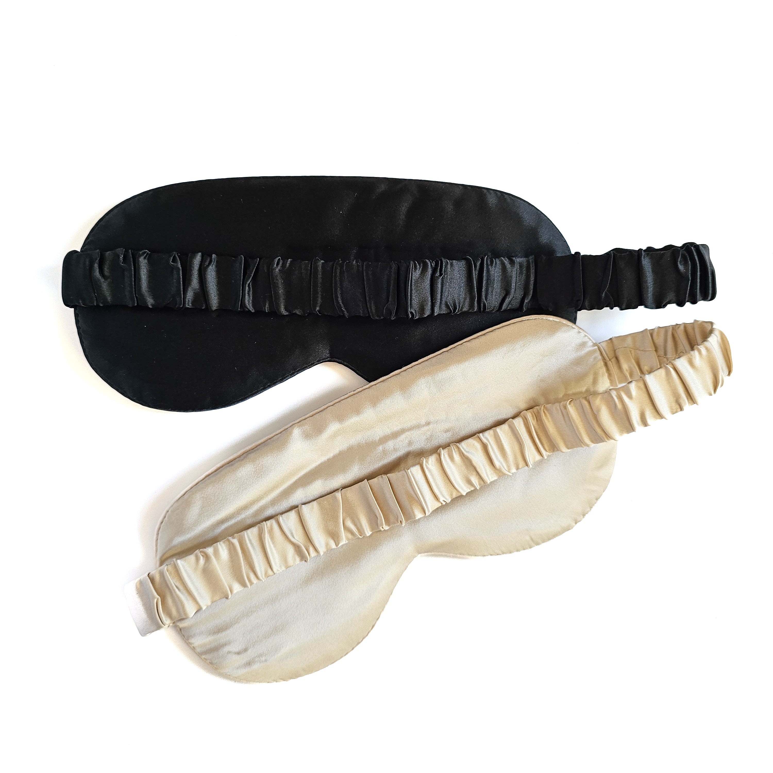 Masque de Nuit en Soie de Mûrier - Noir
