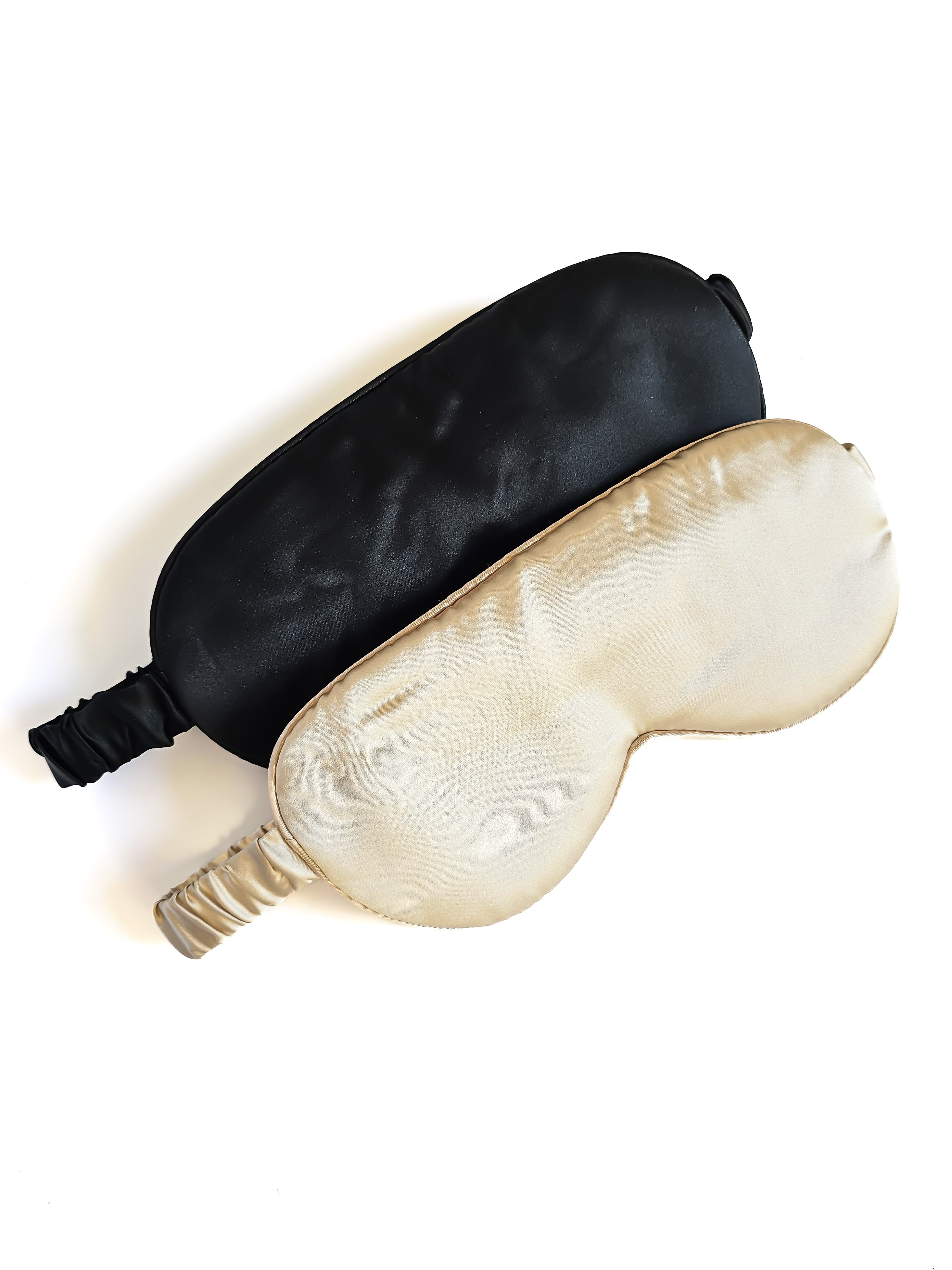 Masque de Nuit en Soie - Champagne