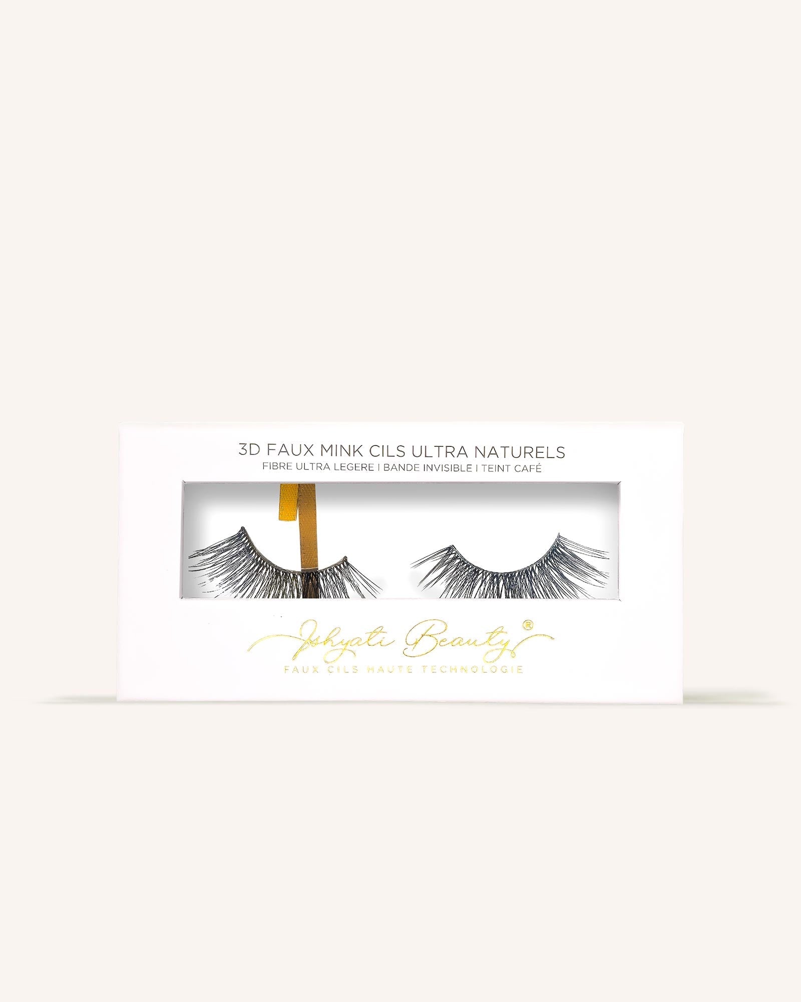 Faux Cils Bande Invisible AURORE Teint Café - Effet Oeil de Chat - Ishyati Beauty