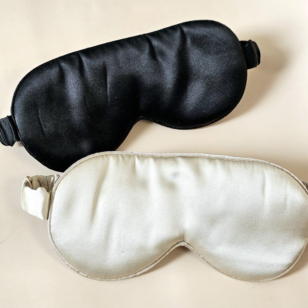 Masque de Nuit en Soie – Champagne