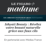 Logo de Madame Figaro site de news qui a écrit un article de blog sur Ishyati Beauty e-commerce français