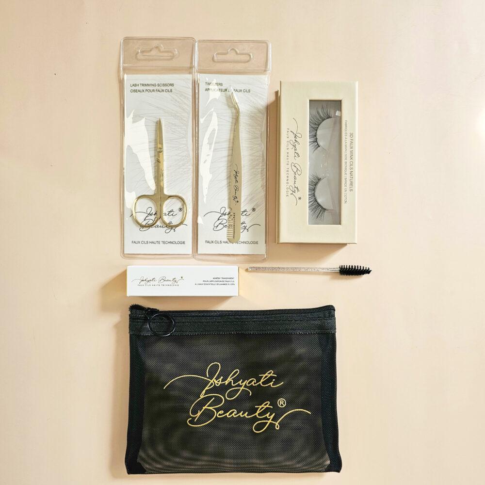 kit essentiels faux cils naturels et accessoires